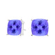 Square Cushion Tanzanite Studs