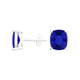 Elongated Cushion Tanzanite Studs