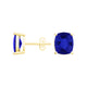 Elongated Cushion Tanzanite Studs