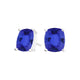 Elongated Cushion Tanzanite Studs