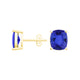 Elongated Cushion Tanzanite Studs