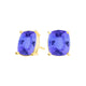 Elongated Cushion Tanzanite Studs