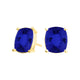 Elongated Cushion Tanzanite Studs