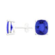 Elongated Cushion Tanzanite Studs