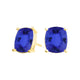 Elongated Cushion Tanzanite Studs