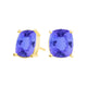 Elongated Cushion Tanzanite Studs