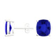 Elongated Cushion Tanzanite Studs