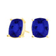 Elongated Cushion Tanzanite Studs