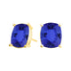 Elongated Cushion Tanzanite Studs