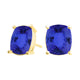 Elongated Cushion Tanzanite Studs