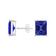 Emerald Cut Tanzanite Studs