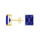 Emerald Cut Tanzanite Studs