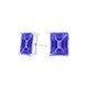 Emerald Cut Tanzanite Studs