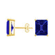 Emerald Cut Tanzanite Studs