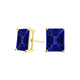 Emerald Cut Tanzanite Studs