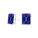 Emerald Cut Tanzanite Studs