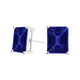 Emerald Cut Tanzanite Studs