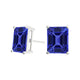 Emerald Cut Tanzanite Studs