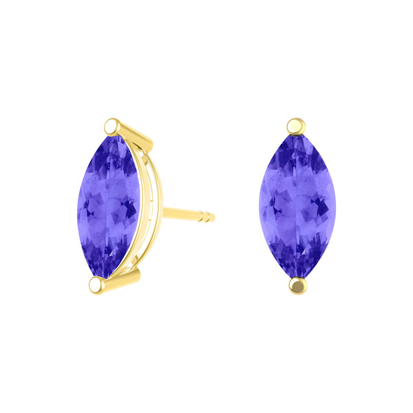 Marquise Tanzanite Studs