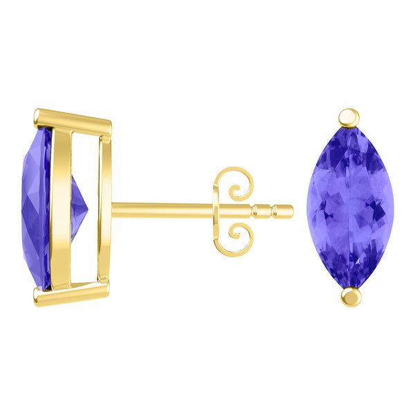 Marquise Tanzanite Studs