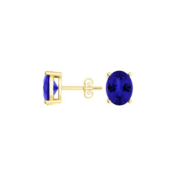 Oval Tanzanite Studs