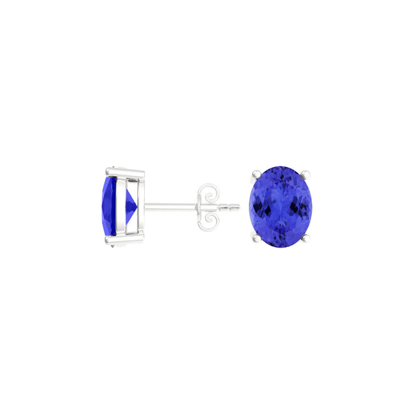 Oval Tanzanite Studs