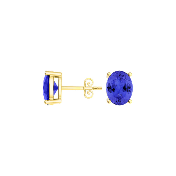 Oval Tanzanite Studs