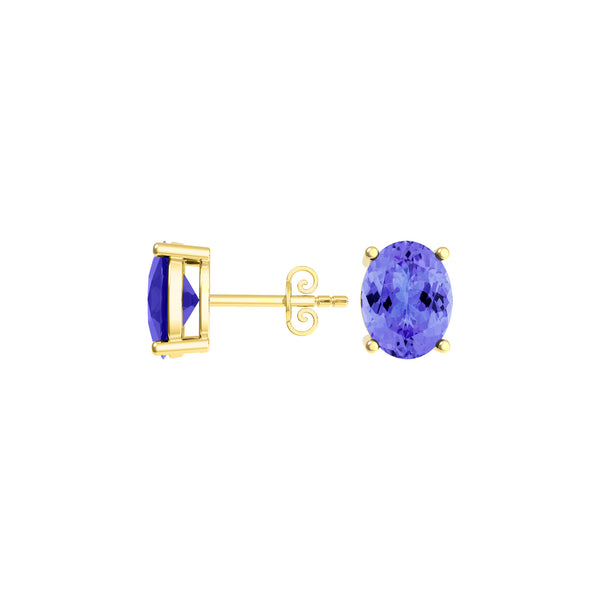 Oval Tanzanite Studs