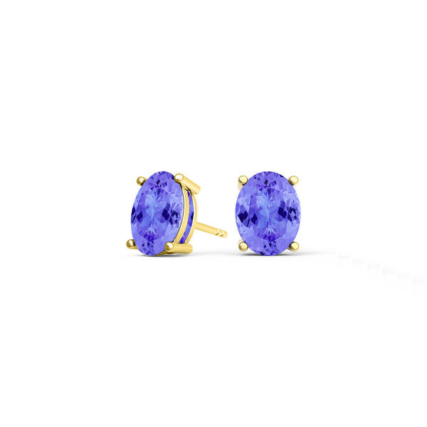 Oval Tanzanite Studs