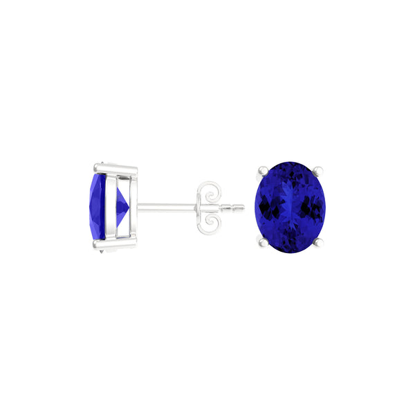 Oval Tanzanite Studs