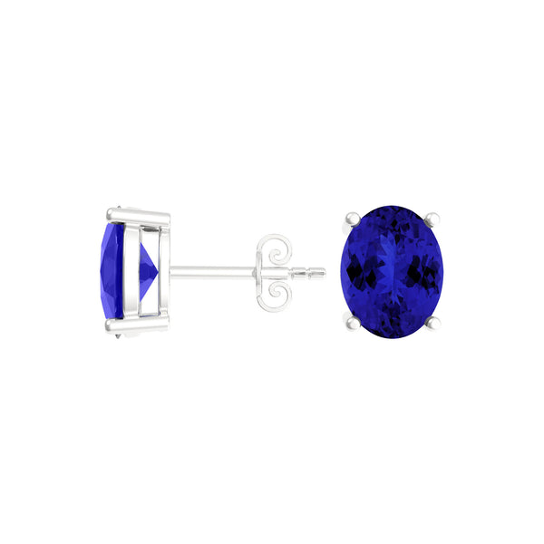 Oval Tanzanite Studs