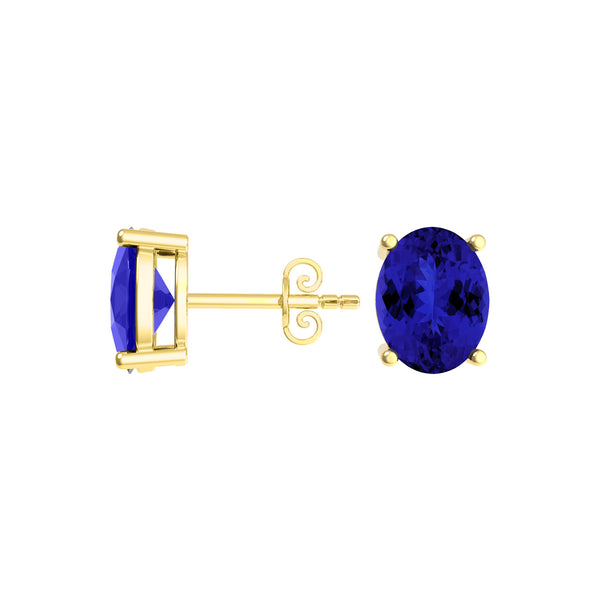 Oval Tanzanite Studs