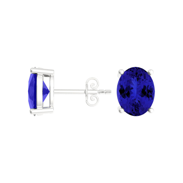 Oval Tanzanite Studs