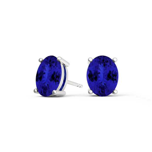 Oval Tanzanite Studs