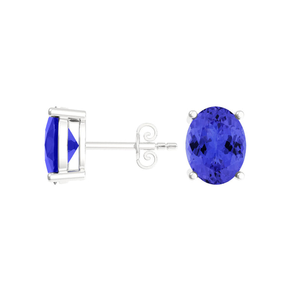 Oval Tanzanite Studs