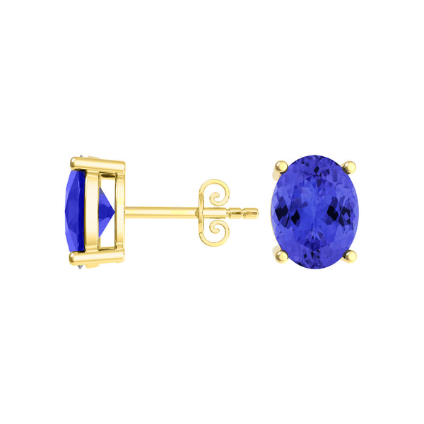 Oval Tanzanite Studs