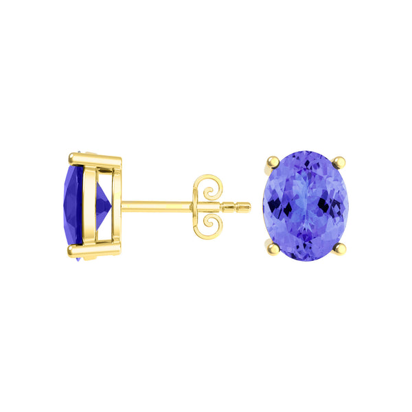 Oval Tanzanite Studs