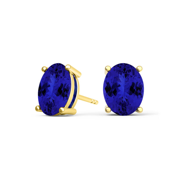 Oval Tanzanite Studs