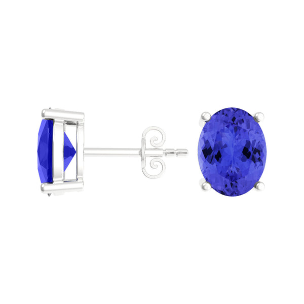 Oval Tanzanite Studs