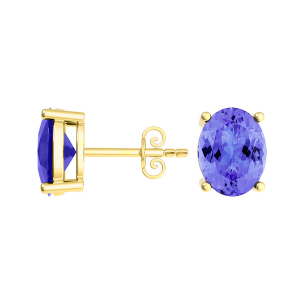 Oval Tanzanite Studs