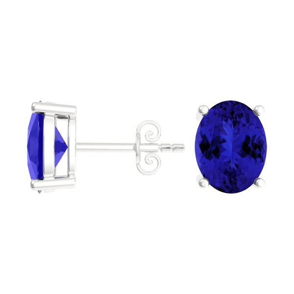 Oval Tanzanite Studs