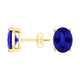 Oval Tanzanite Studs