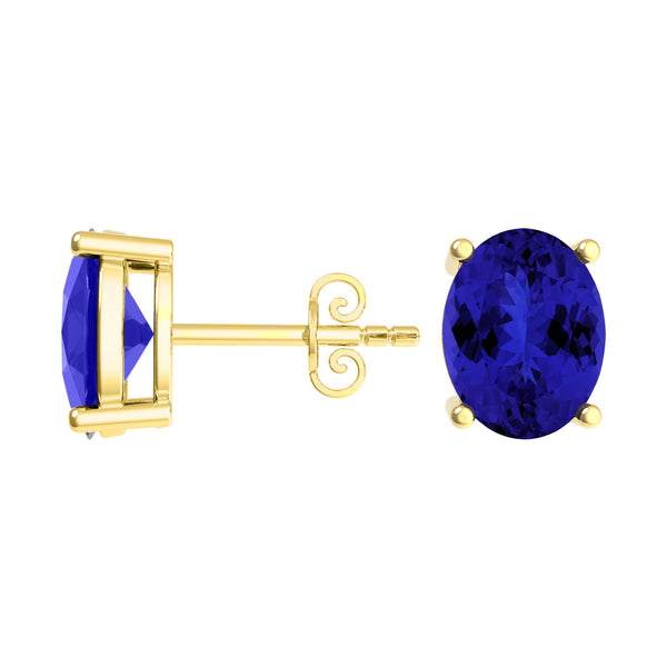 Oval Tanzanite Studs