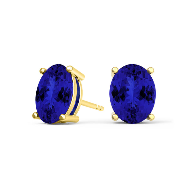 Oval Tanzanite Studs