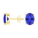 Oval Tanzanite Studs