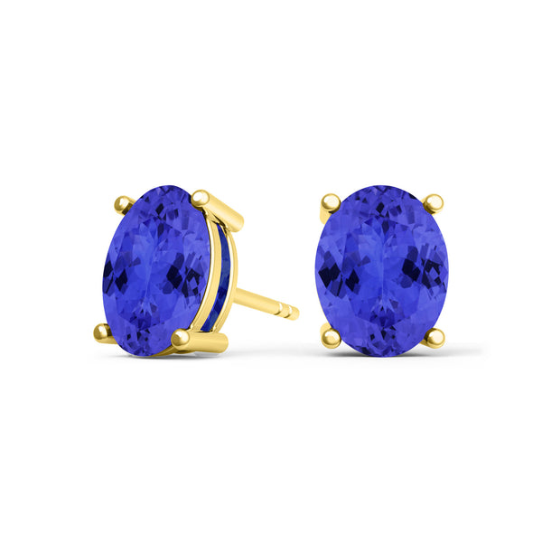 Oval Tanzanite Studs