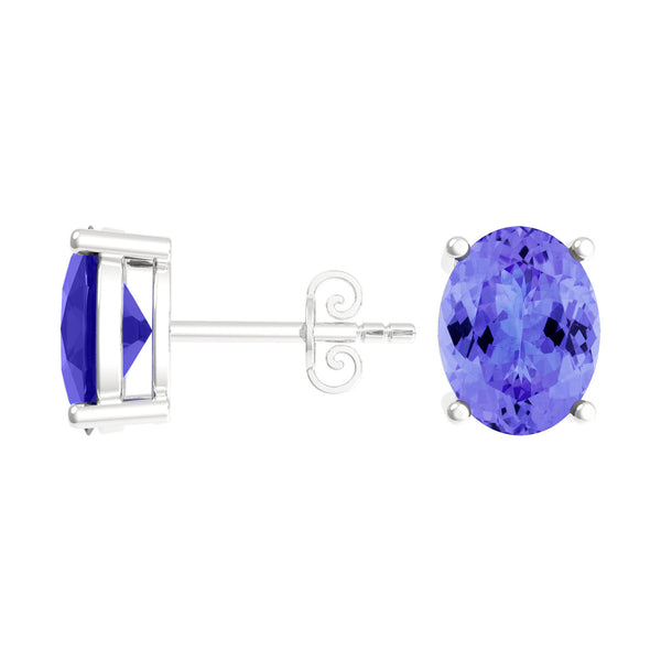 Oval Tanzanite Studs