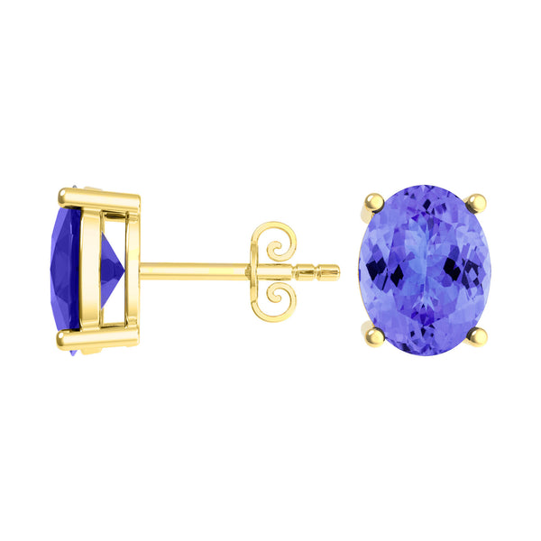 Oval Tanzanite Studs