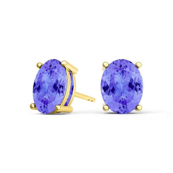 Oval Tanzanite Studs