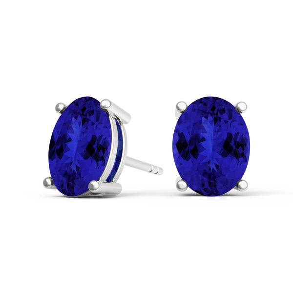 Oval Tanzanite Studs